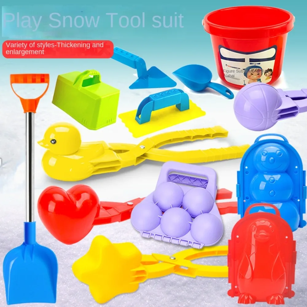 

Plastics Santa Clau Snowball Maker Santa Clau Anti-slip Handle Christmas Tree Snowball Maker Clips Durable Portable