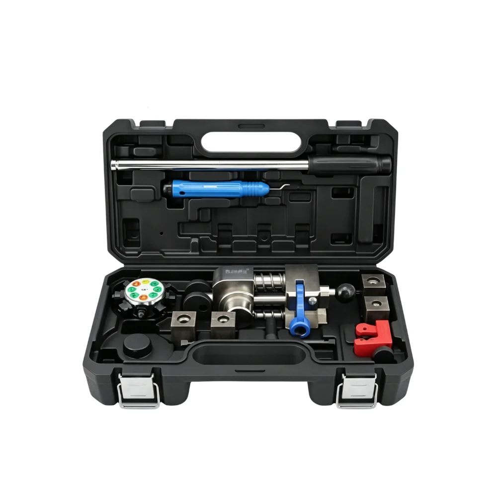 Hot-selling Automotive Brake Pipe Flaring Tool Kit-Double Flare Set with Tube Cutter Dies Black Color
