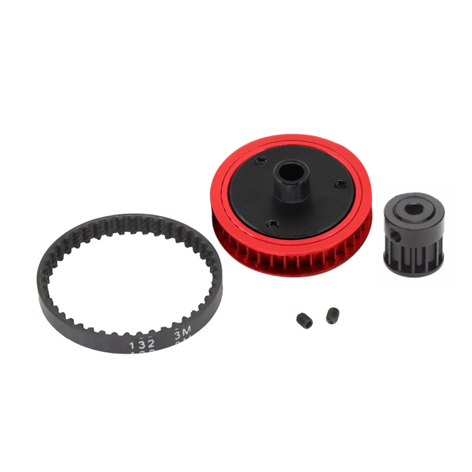 1 jeu de système d'engrenages de Transmission par courroie de 3.2mm pour voiture 1/10 RC chenille axiale SCX10 90046, mise à niveau, pièces de bricolage