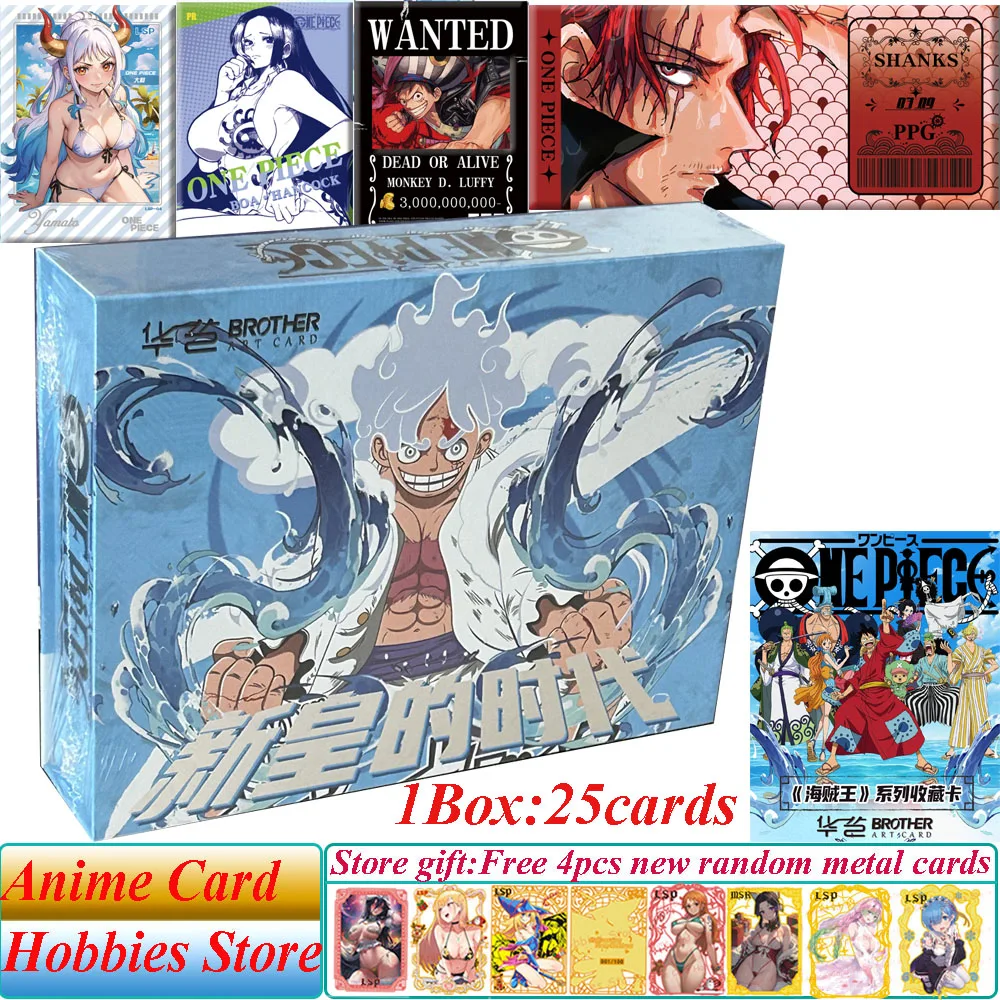 Huayi One Piece Cards The Age of the New Emperor Anime Luffy Zoro Nami Chopper Franky Rare Charm SSP Lsp Diamond Flash Card Toy