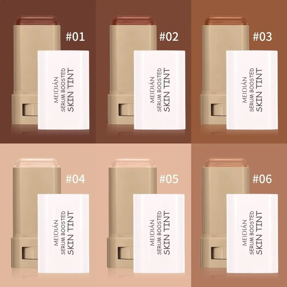 Natural Finish Solid Form Foundation Waterproof Nourishing Face Makeup Stick Long Lasting Coverage Face Contour Stick Daily Wear