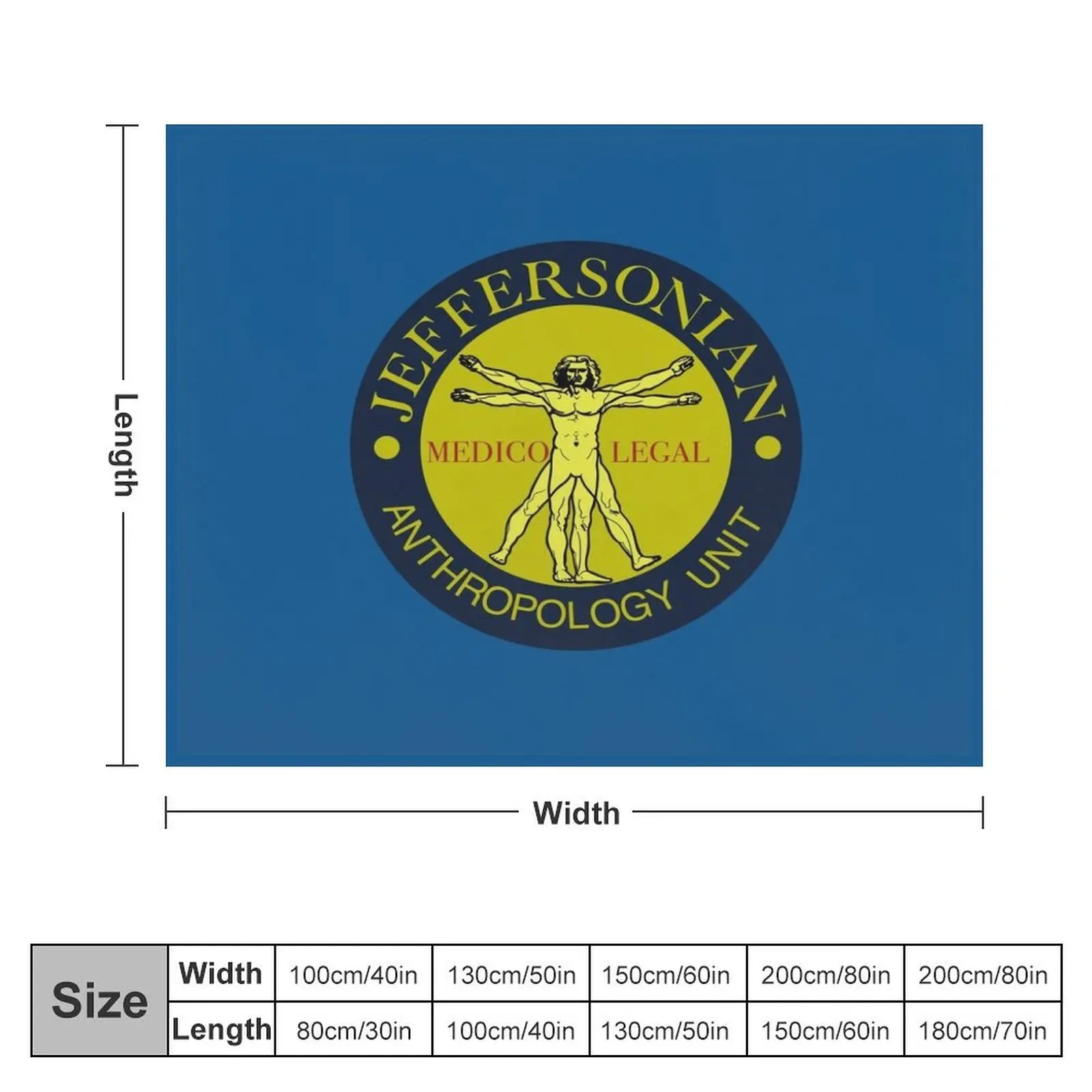 Jeffersonian Badge Throw Blanket Summer Beddings Furrys christmas gifts Blankets