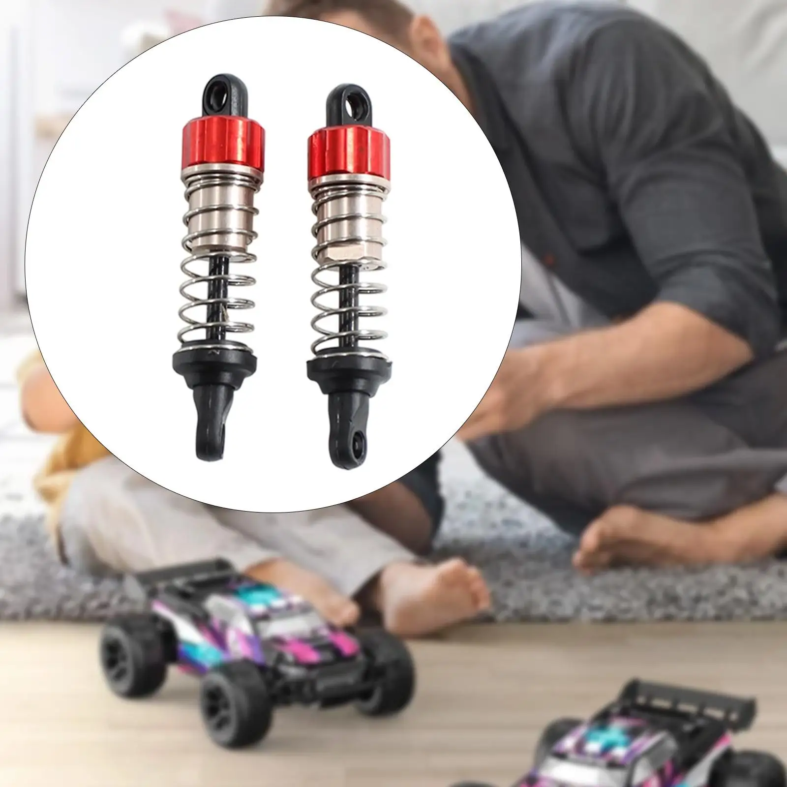 Front Shock Absorber Damper Metal Accessory 1 to 24 Scale Oil Damper Replacement for Wltoys 244016 RC Car