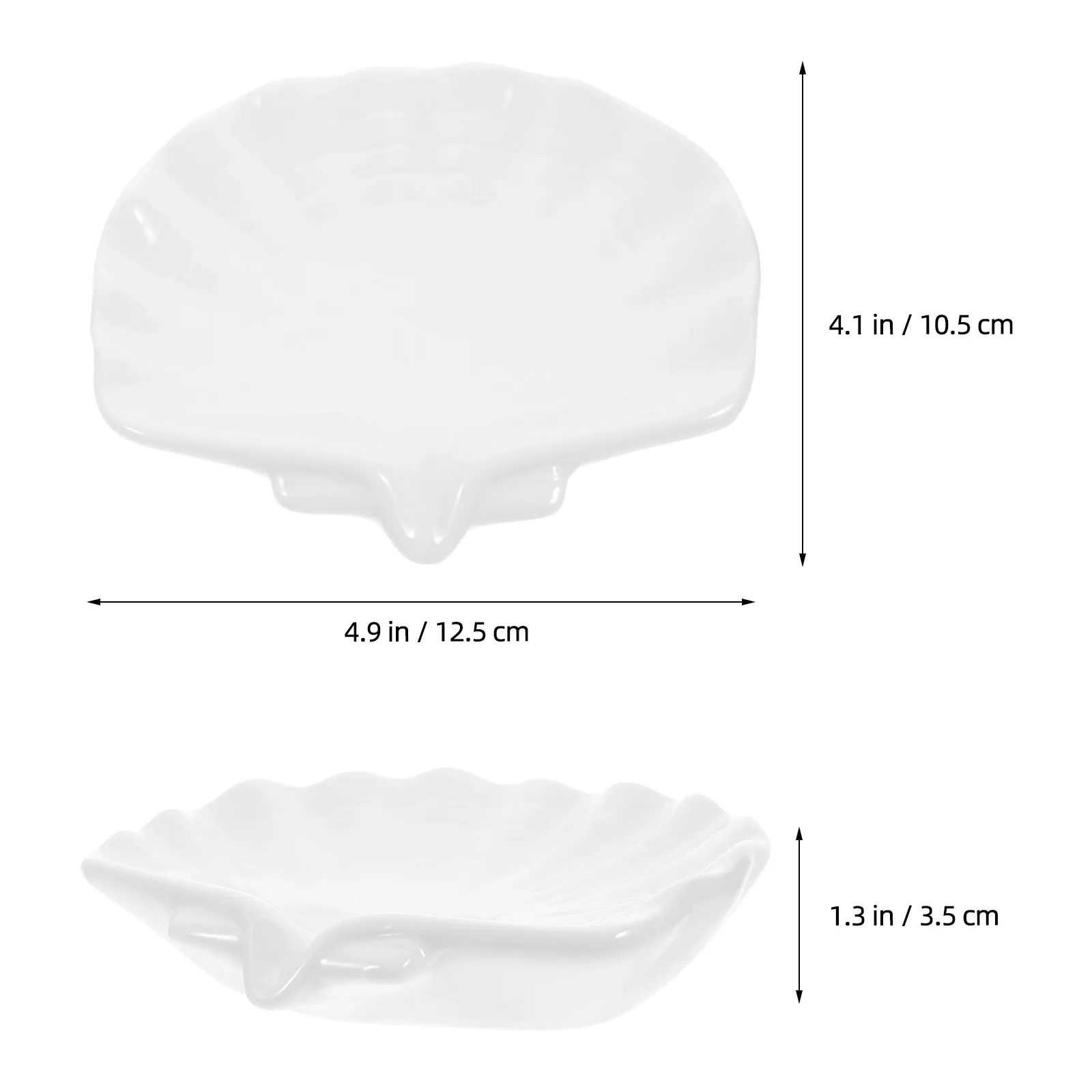 Elegant Shell Shaped Soap Dish Reliable Ceramic Soap Holder for Shower Toilet Sink Multi Functional Storage Tray Non Slip Base