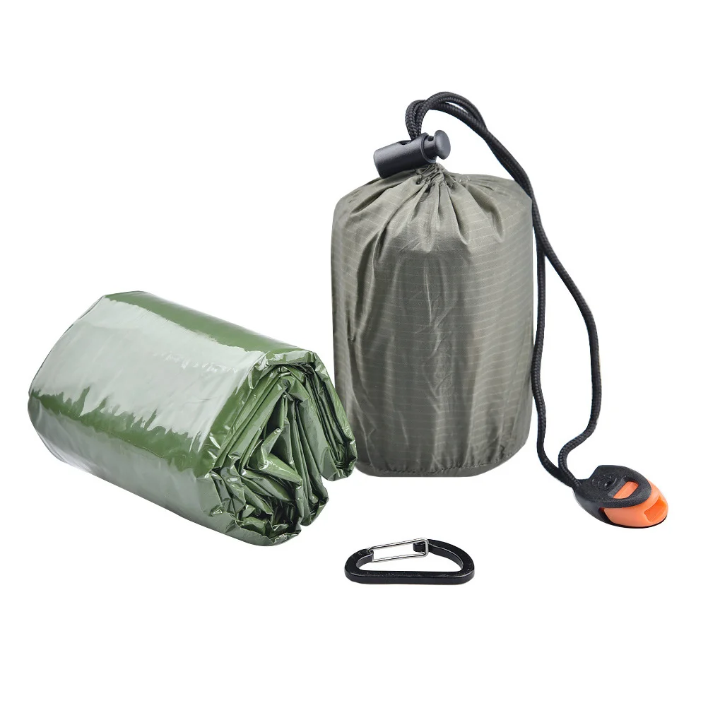 

Emergency Sleeping Bag Outdoor Camping Survival Thermal Anti-cold PE Aluminum Film Compact Lightweight Foldable