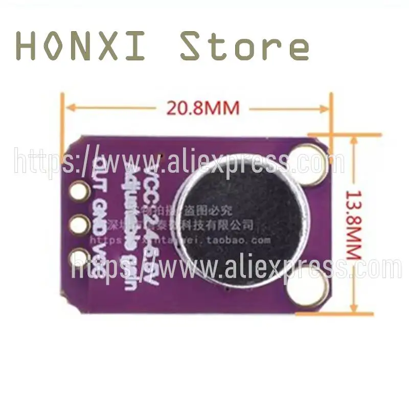 1 pçs o microfone pré-amplificador microfone max4466 módulo sensor de som