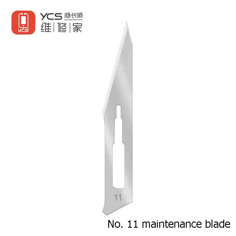 100pcs YCS No. 11 Carving Knife Blades Stainless Steel for Mobile Phones Engraving Disassembly Repair Hand Tool Set Metal Blades