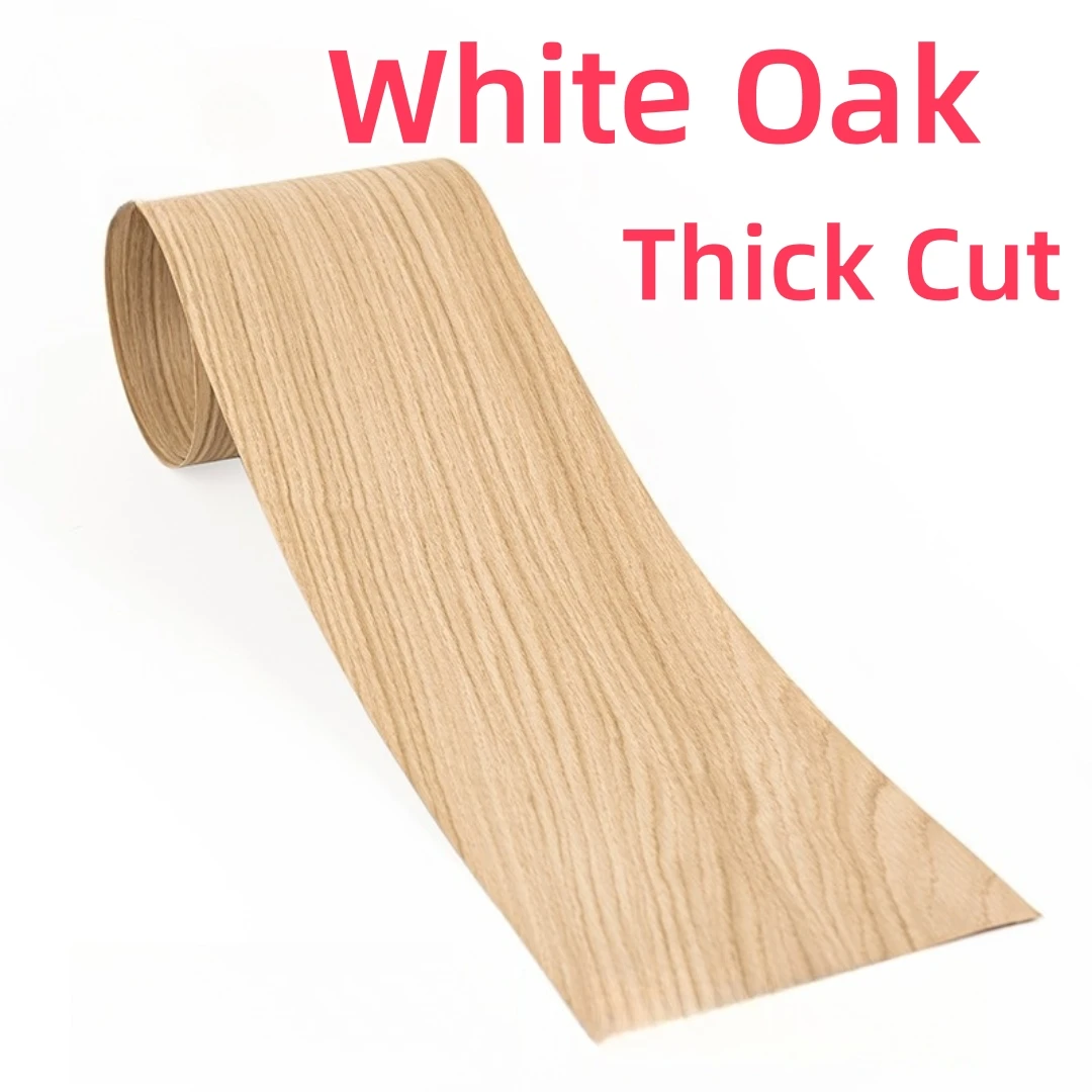 Thick Cut Natural White Oak Straight Grain Wood Veneer for Furniture Restoration DIY Decor Cabinetry Surface Renewal