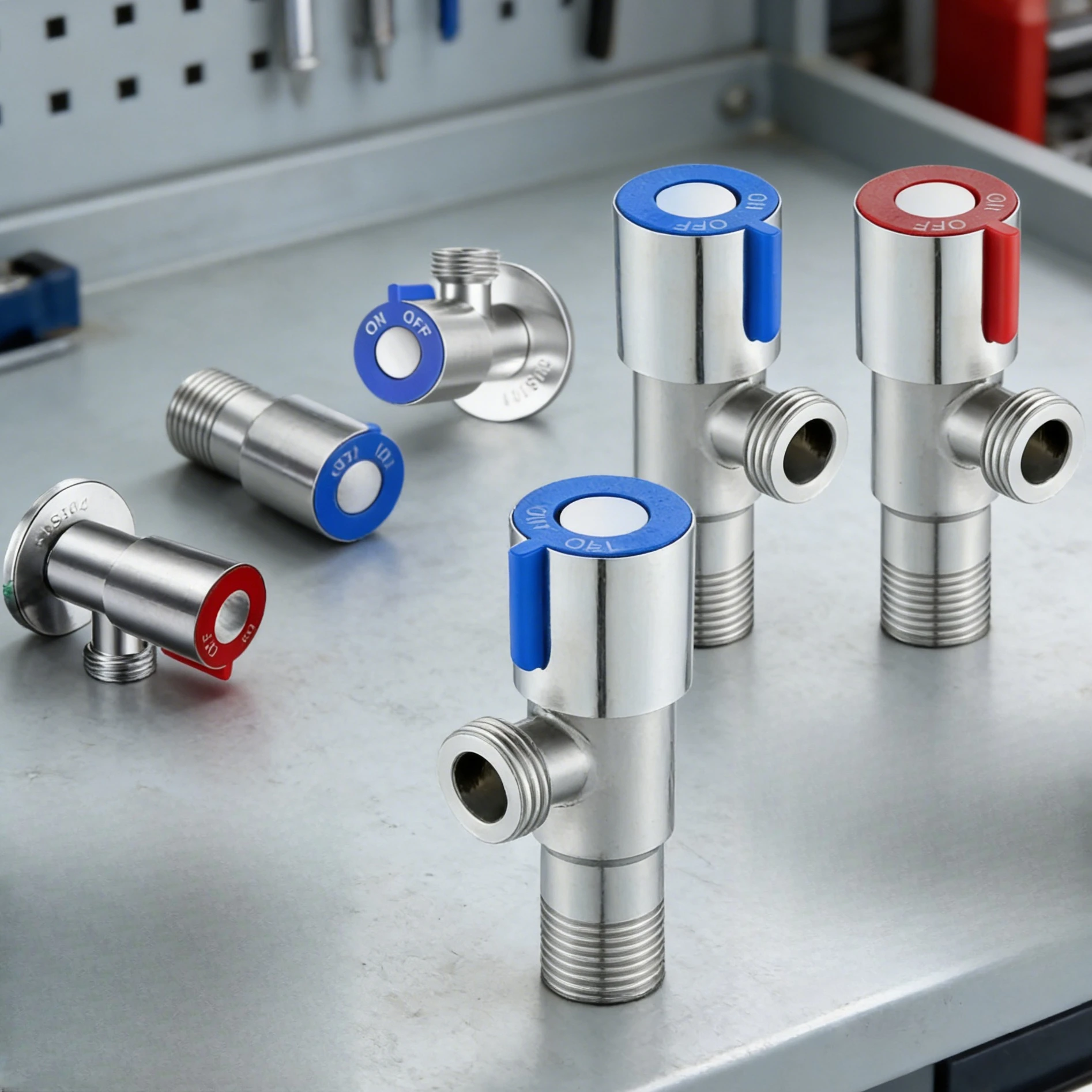 

Новый угловой запорный клапан из нержавеющей стали для унитаза, смеситель горячей и холодной воды, для кухни и ванной комнаты