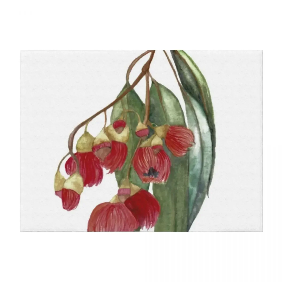 

Watercolour Gum tree Throw Blanket Travel Blankets For Bed Decorative Sofas Flannels Blankets