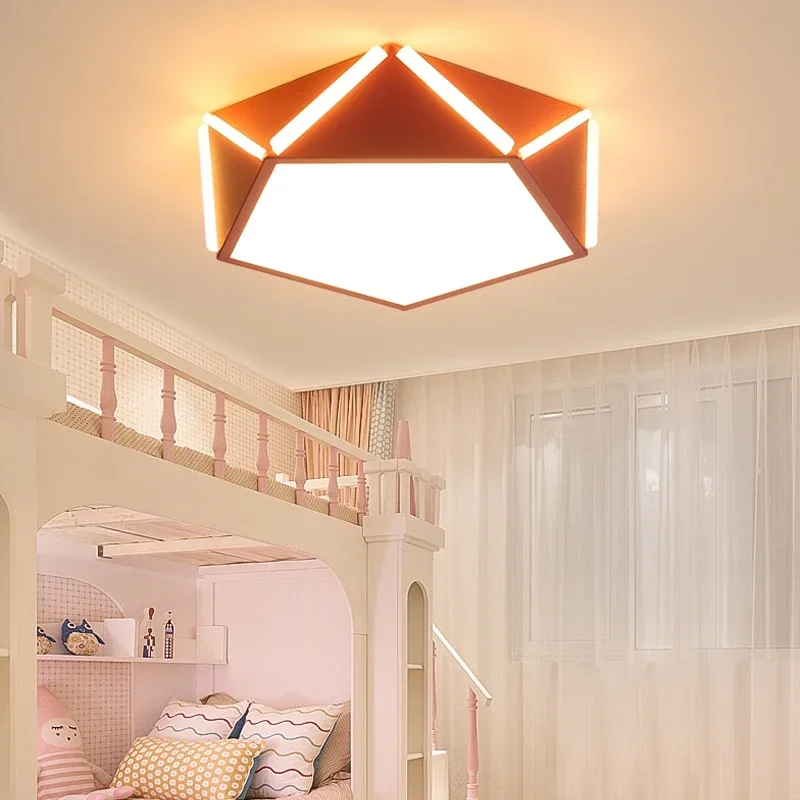 

Nordic ceiling lamp master bedroom lamp geometry study wedding room lighting diamond modern simple creative LED lights