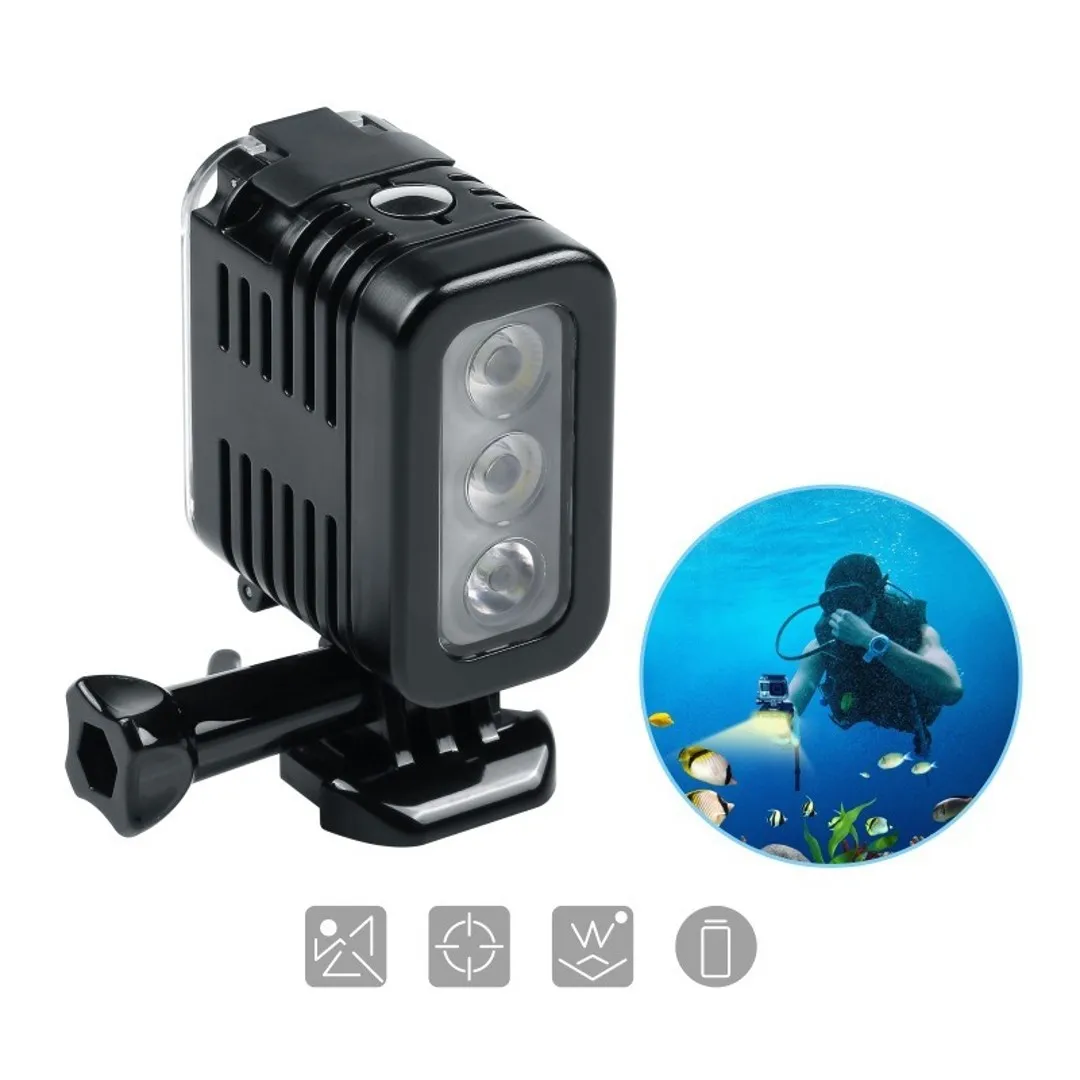 Action camera fill light for gopro11 Action camera, waterproof diving photography LED strong light fill light