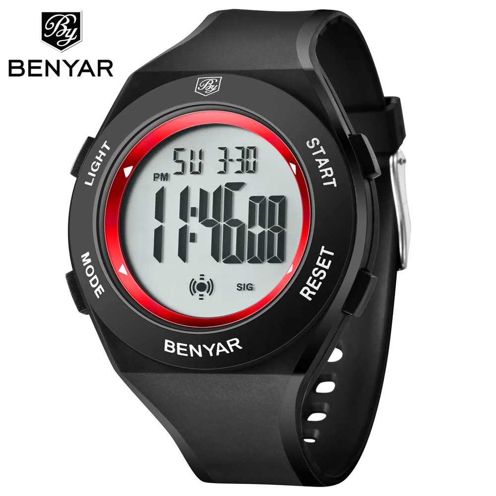 

BENYAR Luxury Men's Army Electronic Black Watch Men's Sports Watch LED Digital Waterproof Watch relogio masculino