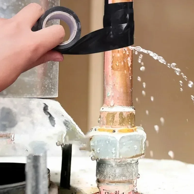 1/5 Rotoli Forte Impermeabile Arresto Perdite Sigillato Riparazione Nastro Isolante In Silicone Auto Adesivo Idraulico Nastri di Riparazione Tubi Elettrici