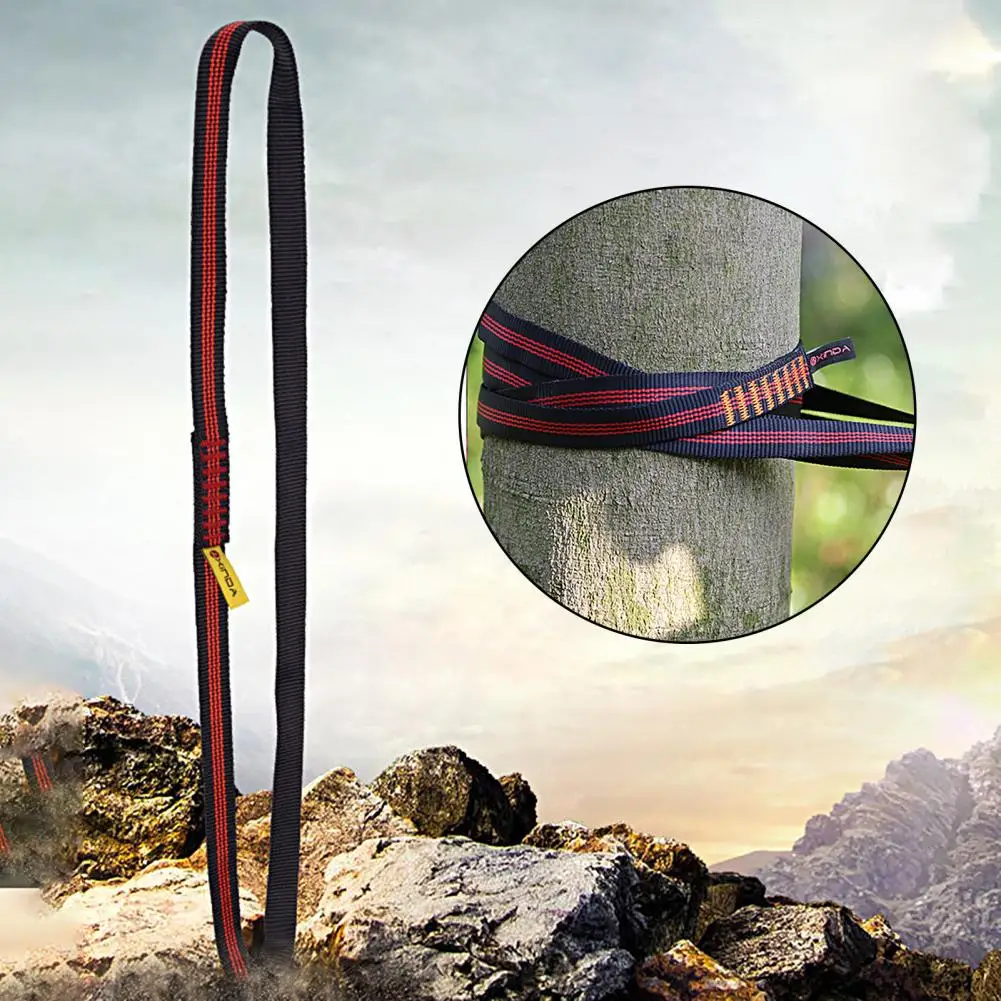 XINDA Universal más grueso resistente gran tracción montañismo rappel correas de rescate correa de escalada fuerte soporte de carga