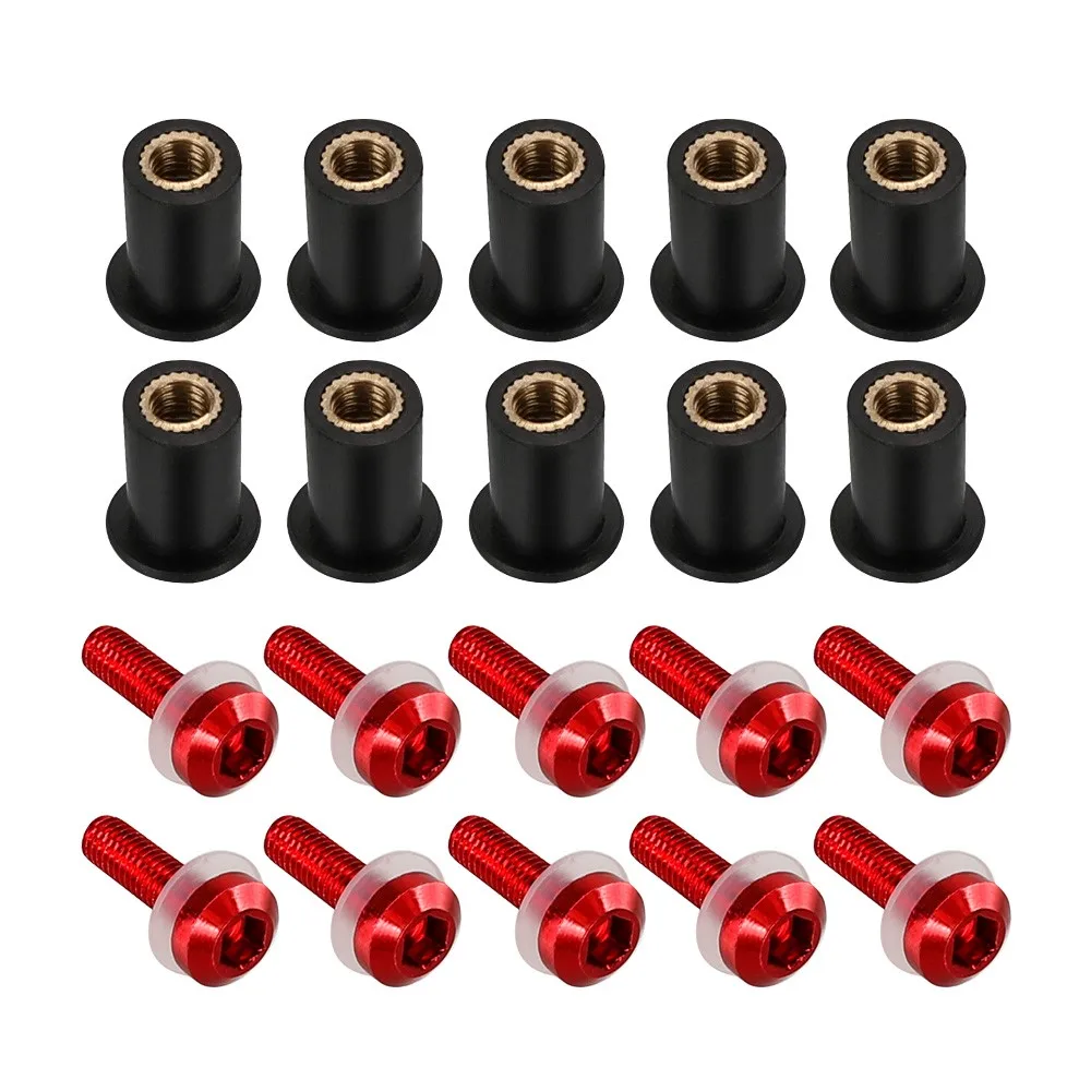

For HONDA VFR800X VTR1000F X-11 XADV750 XRV750 NSS750 REBEL 500 300 Rebel1100 Windshield Screw Nut Fairing Windscreen Bolt Kit
