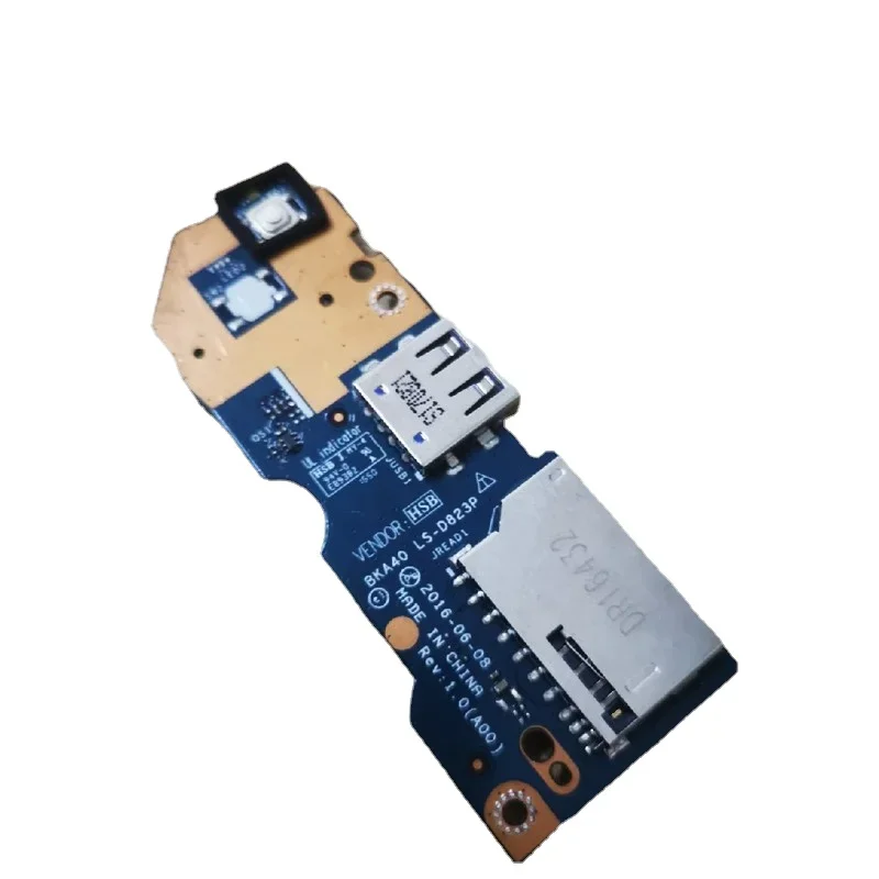 Switch Power Button Board for Dell Inspiron 14 7460 7472 P74G Laptop USB IO Card Reader Board LS-D823P