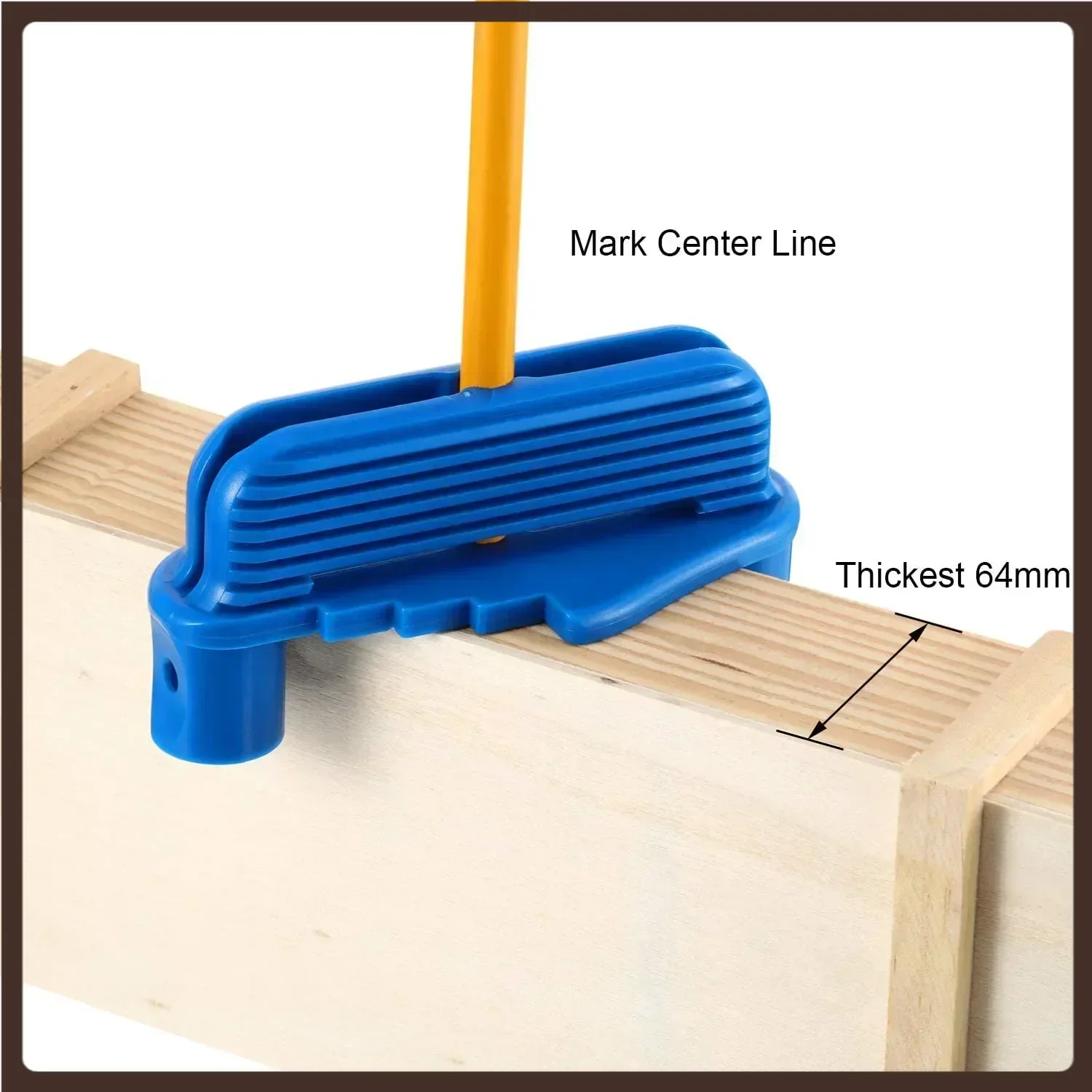 Center line Gauge Finder Center Scriber Carpenter Woodworking Tools Marking Centerline Gauge Wooden Mark Marker Locator Scribe