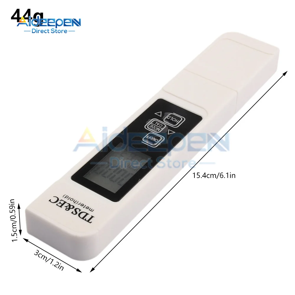 1 Set 3 In1 TDS Tester di Temperatura del Misuratore CE Penna Multifunzionale Digitale di Qualit¢ Dell\'Acqua per Purezza Acqua TEMP PPM Tester
