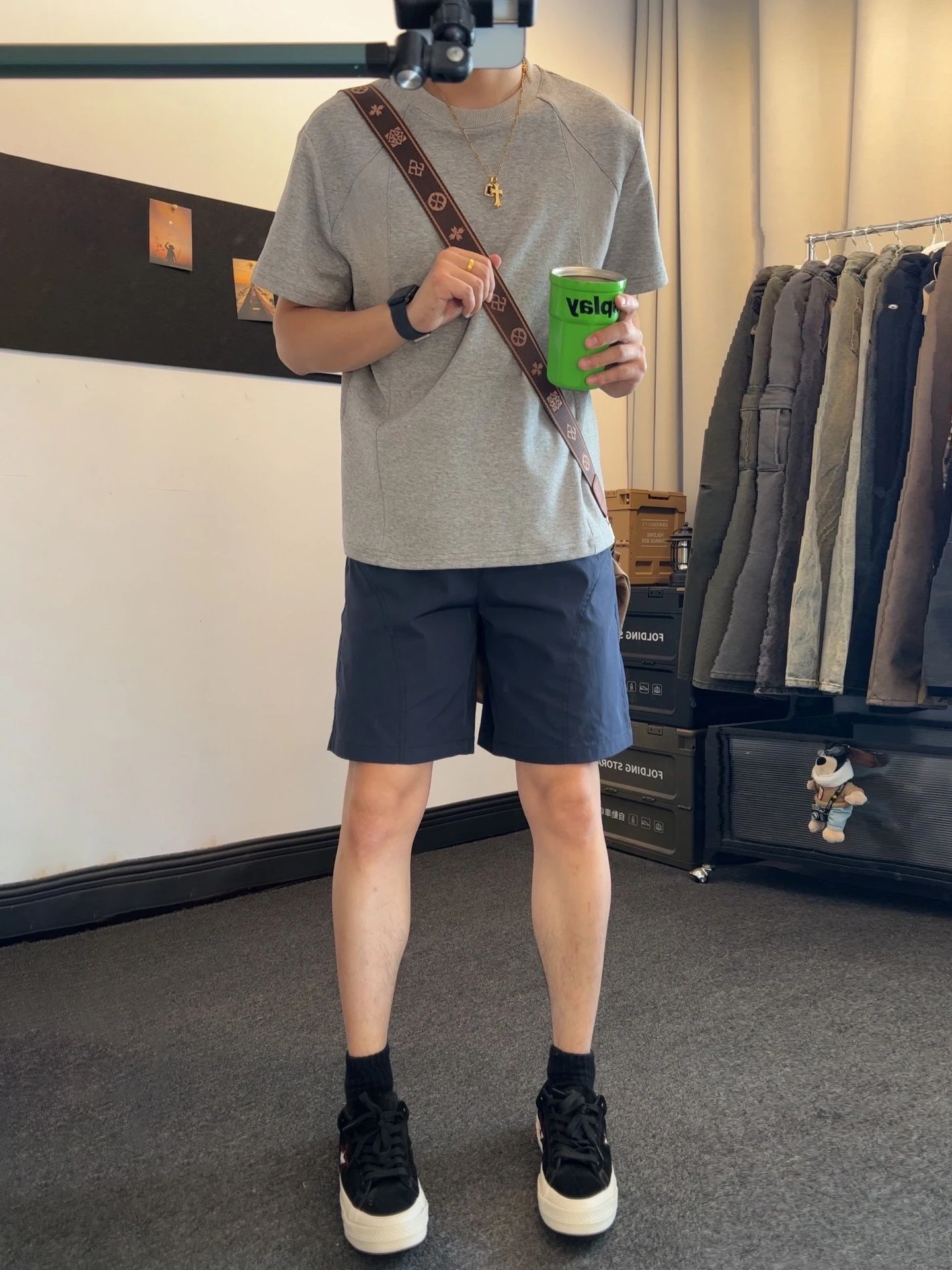 

Qui Dry Sports orts Men's Summer American Baskeall Fitn Running Pants Slant Cut Casual Five-Quarter Length