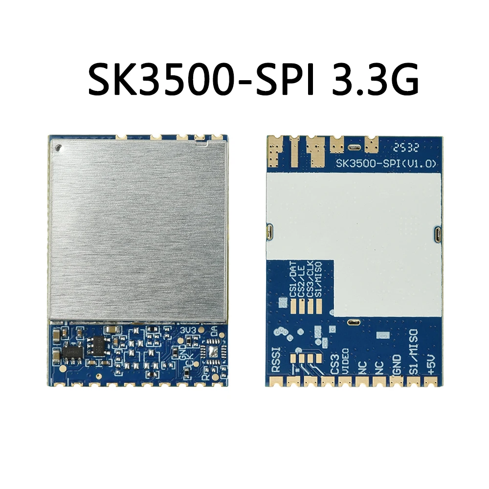 Wireless Audio and Video Transmission Receiver Module SK3500 SPI 3.3G Video Transmission Module FPV Simulation 3100-3800MHz