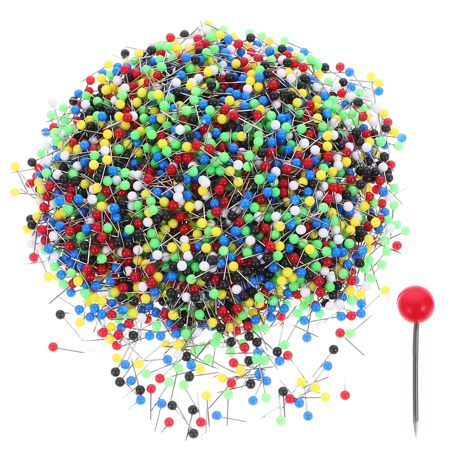 5000 قطعة 1 8 بوصة أحمر أسود أبيض Thumbtacks خريطة الملحقات اللوازم المكتبية دبابيس الدفع الدروس الحرفية السفر صور الفلين