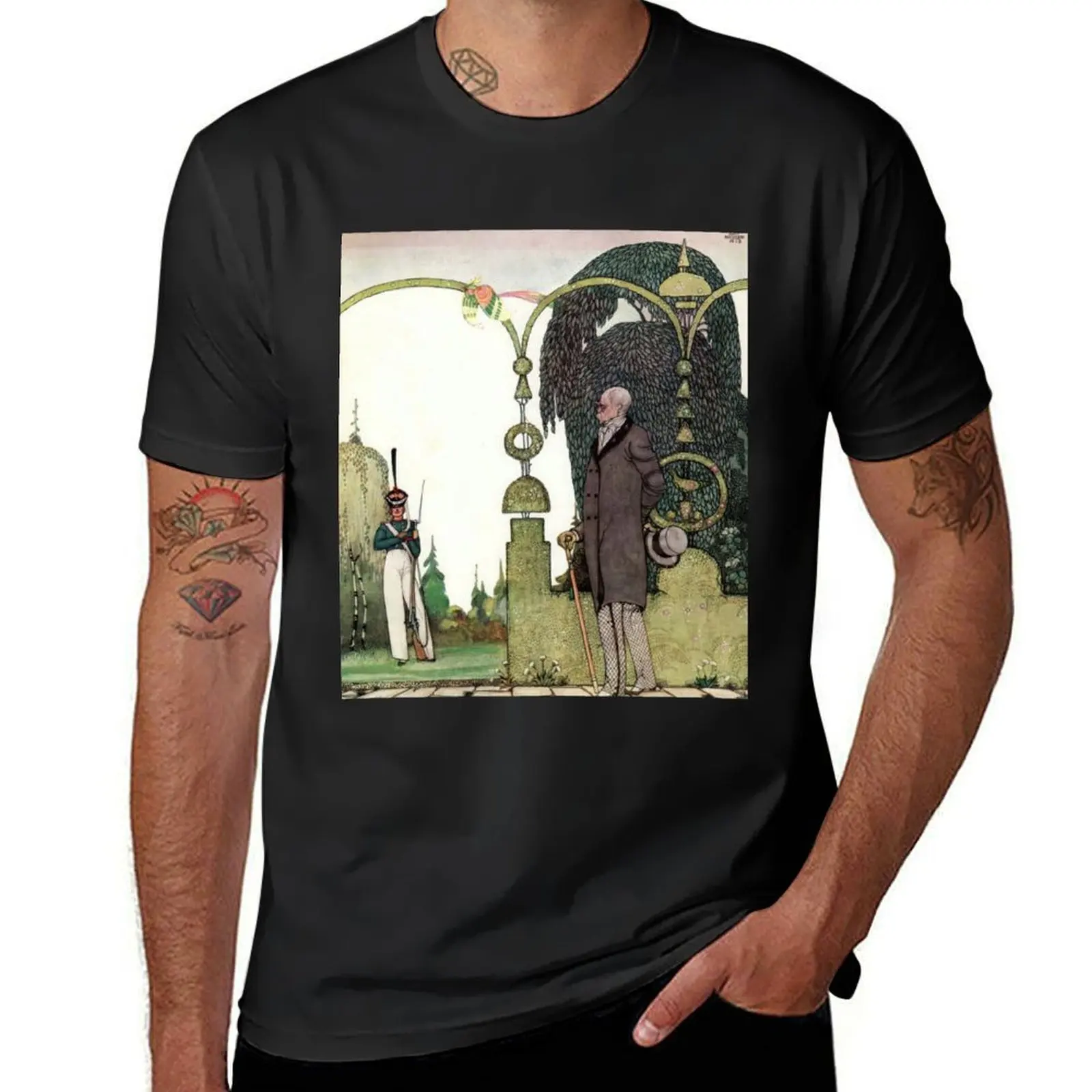 Kay Nielsen T-Shirt customs design your own boys whites blanks Men's clothing