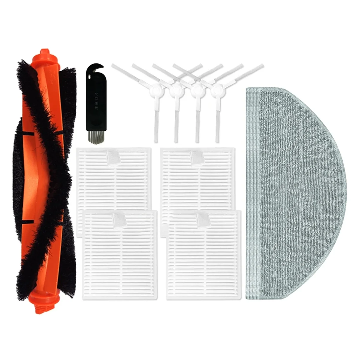 สําหรับ Combo Essential Q0120 เปลี่ยนหลักแปรงด้านข้าง HEPA FILTER Mop Pads อะไหล่อุปกรณ์เสริม