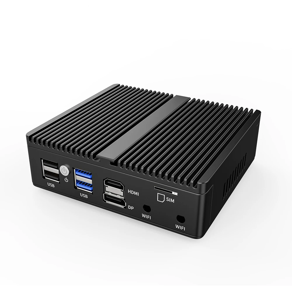 Lüfter loser mini pc intel n100 celeron n5105 soft router 4xintel i226v 2,5g lan ddr5 nvme ssd pfsense firewall Appliance esxi AES-NI