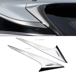 For Lexus RX 350h 450h 500h 2023 2024 ABS Car Chrome Rear Window Spoiler Side Wing Triangle Cover Trim Garnish Decoration