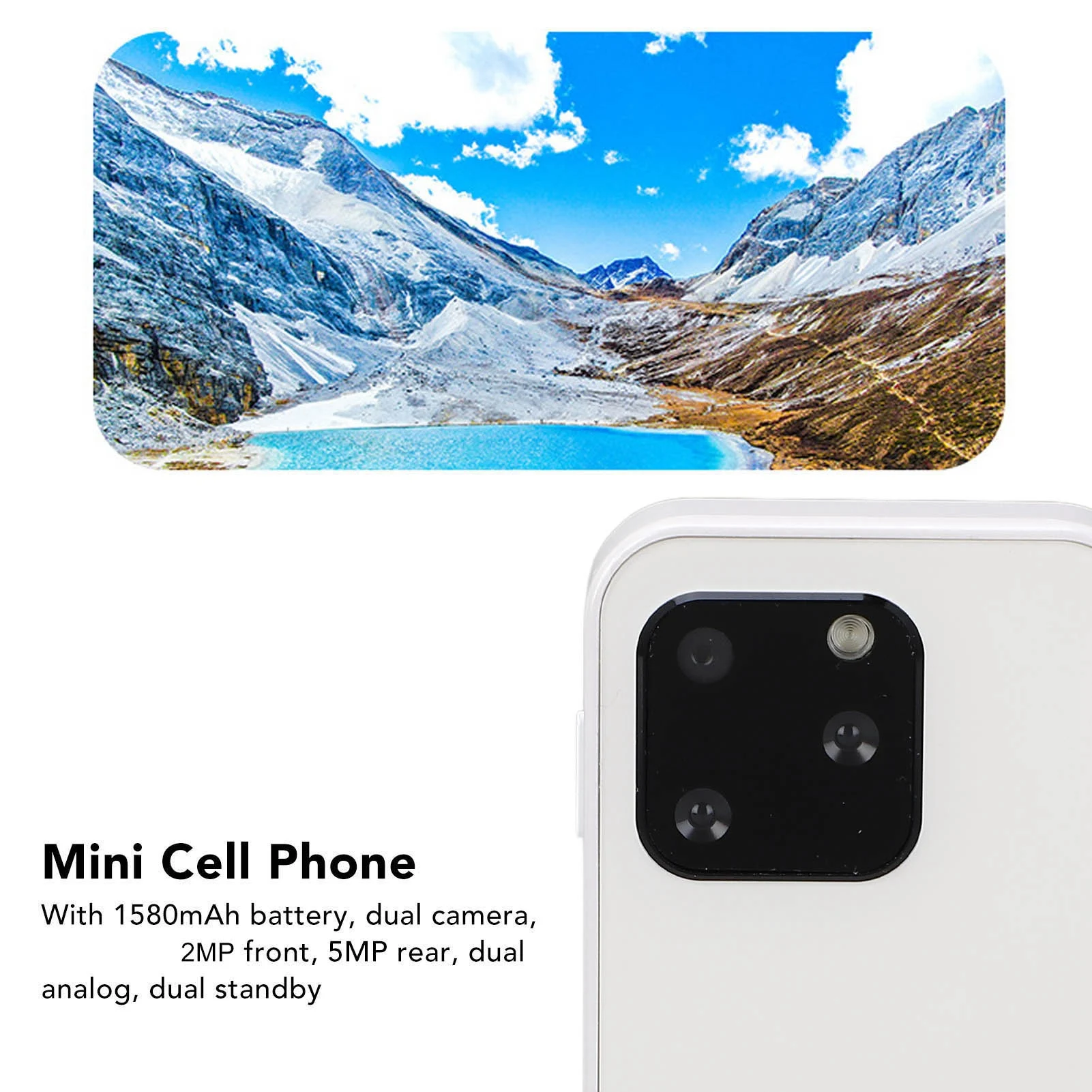 صفقة التخليص هاتف ذكي صغير رباعي النواة ثنائي الشريحة المدمج في بطارية ليثيوم 1580 مللي أمبير 16 جيجابايت ذاكرة داخلية هاتف محمول يعمل بنظام أندرويد