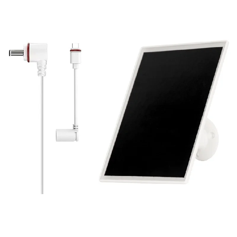 A64K New 10W 5V Monocrystalline Solar Panel DC+Type-C For Low Power Camera/Ring Camera/Stand-Up Camera