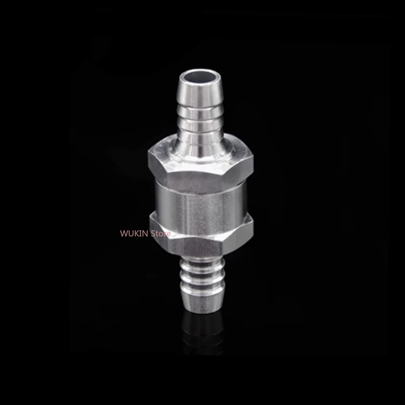 6/8/10/12/14/16mm Aluminium Alloy Fuel Non Return Check Valve One Way Adapter Ships Motorcycles