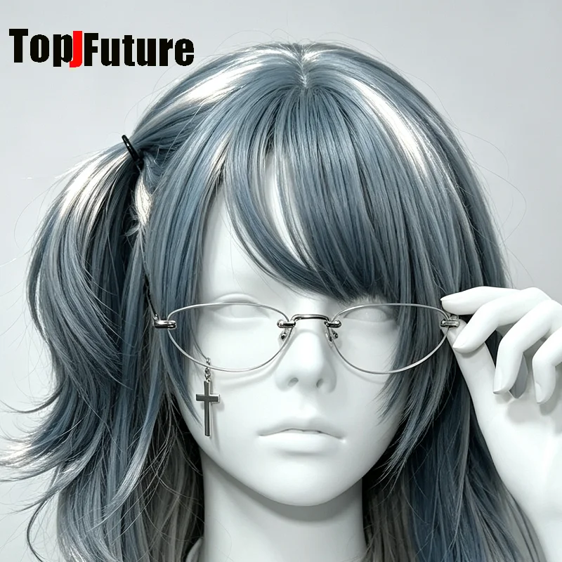 Y2K 소녀 대안 서브컬쳐 미니멀리스트 무테 안경 금속 - Vintage Fashion Y2K 리뷰 및 가격