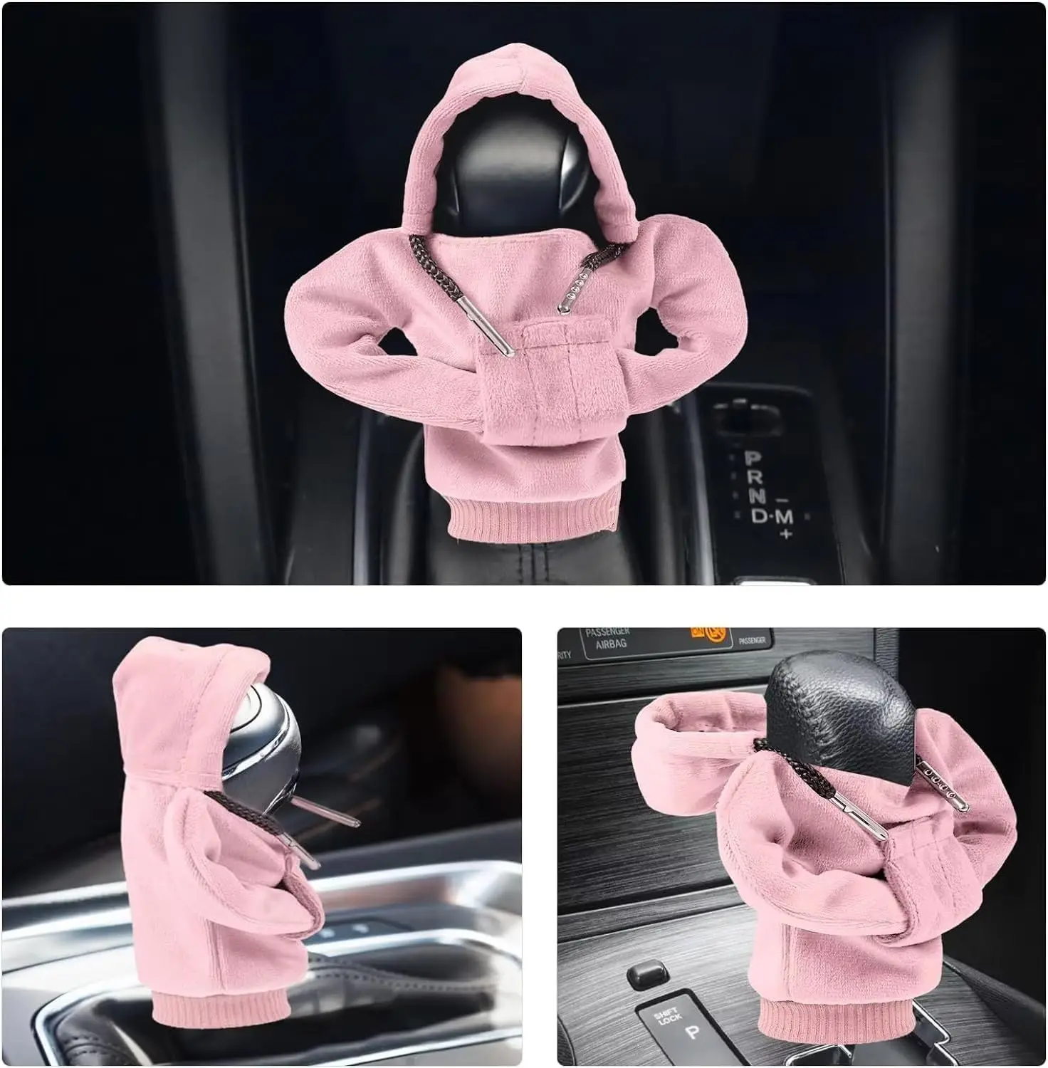 Gear Shift Hoodie Cover Shift Cover Gear Handle Decoration Fits Manual Automatic Universal Car Shift Lever Interior Decor