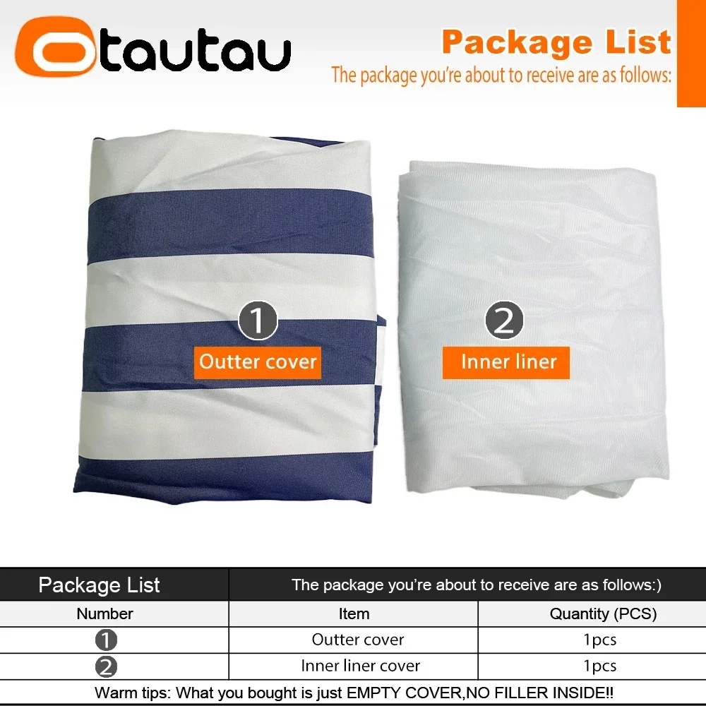 OTAUTAU New Upgraded 140x180cm Bean Bag Cover with Inner Liner Without Filler Home Outdoor Pool Float Waterproof Pouf Saon DD096