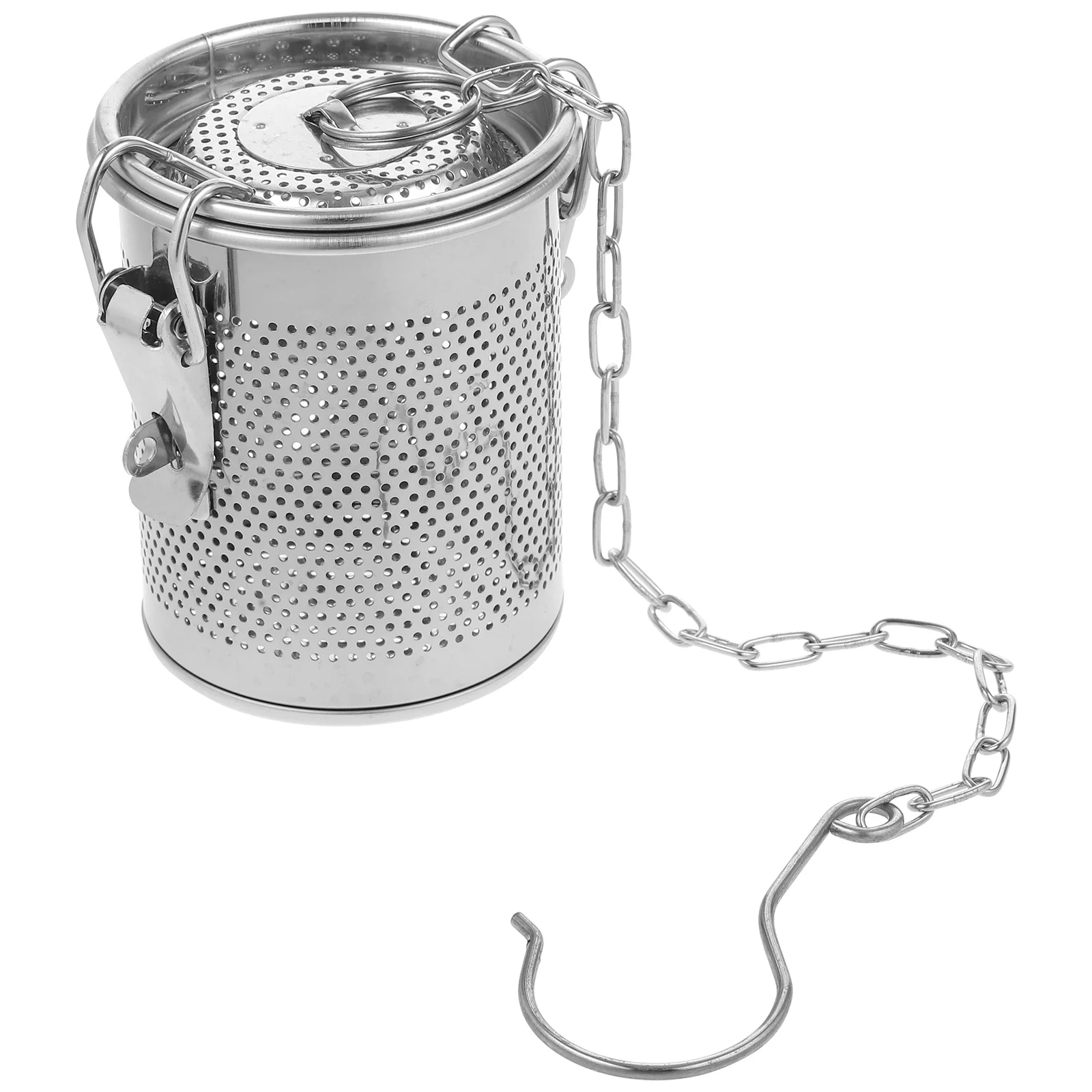 

Stainless Steel Halal Basket 8cm Spice Ball Tea Infuser Mesh Strainer Soup Filter Reusable Seasoning Infuser Kitchen Supplies