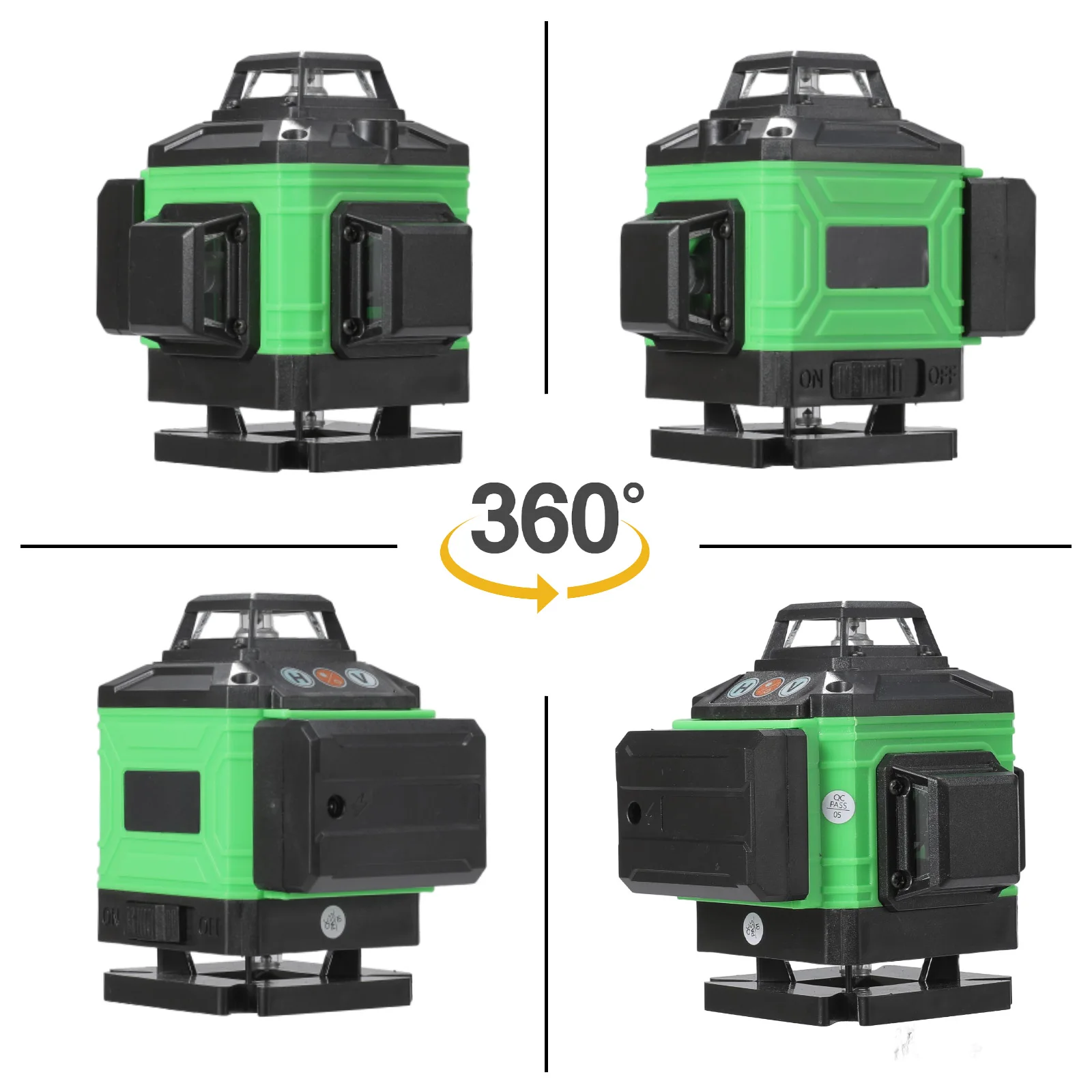 3D/4D 16-Linien-Lasernivelliergerät 3 ° Selbstnivellierender, USB-Aufladbarer Kreuzlinienlaser für Bauarbeiten, Vertikale/Horizontale Nivellierung – Detail 2