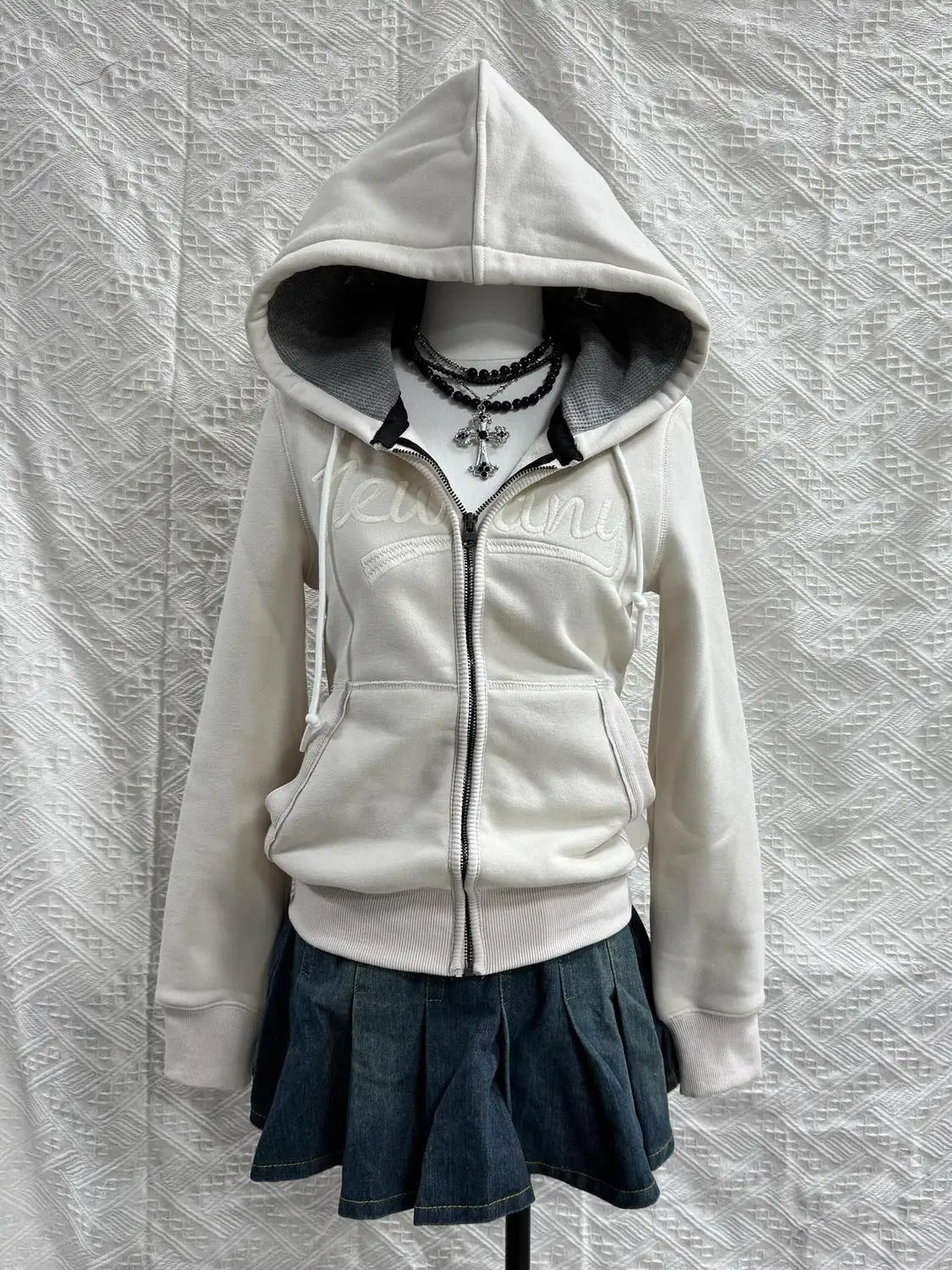 

Onalippa 2021, бежевая бархатная толстовка в американском ретро-ленивом стиле, женская нишевая высококачественная весенне-осенне-зимняя куртка с капюшоном