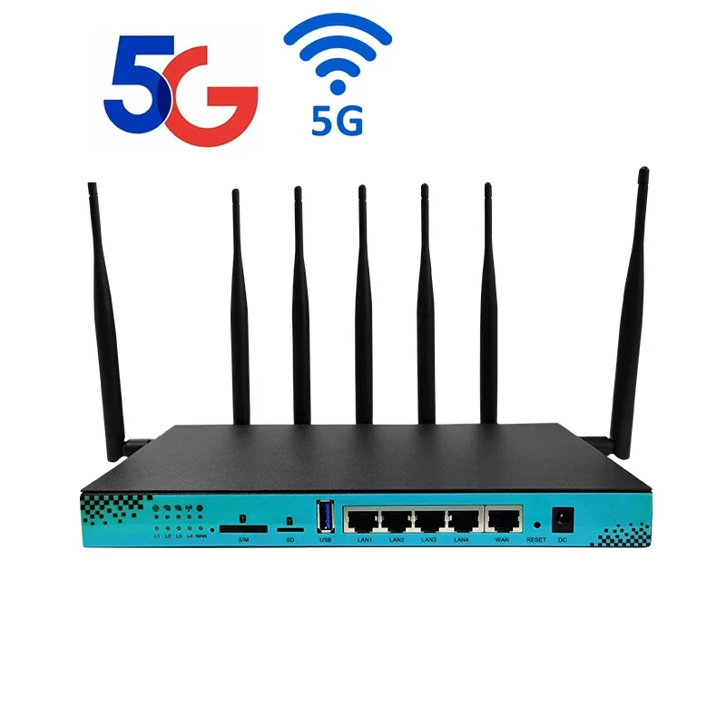 WG1608 5G Router LTE Wifi Draadloze Routers 1200Mbps MTK7621A Dual Band 2.4G 5.8G 16MB + 256MB PCIE M.2 Slot Openwrt VPN router