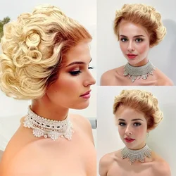 Short Curly 13x4 Lace Front Wigs Part Lace Wig 4 613 Human Hair Lace Frontal Human Hair Wigs for Women Brazilian Pixie Cut Hair