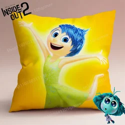 2024 Inside Out 2 Pillow Case Movie Anime Peripheral Anger Embarrassment Envy Anxiety Sofa Cushion Waist Pillow Birthday Gifts