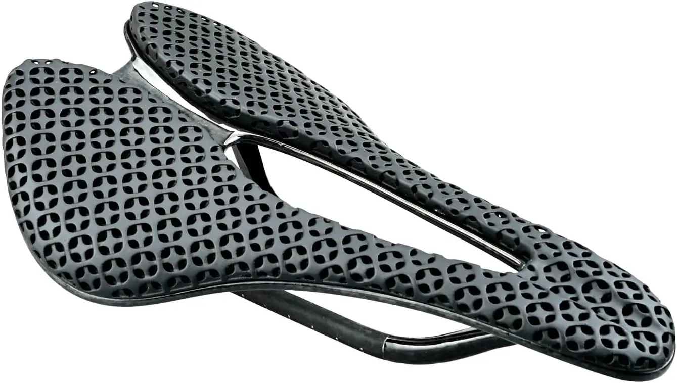 

Карбоновое велосипедное седло с 3D-печатью 143 мм, карбоновые направляющие 7x9 мм — адаптируемое для горных, дорожных и гравийных велосипедов