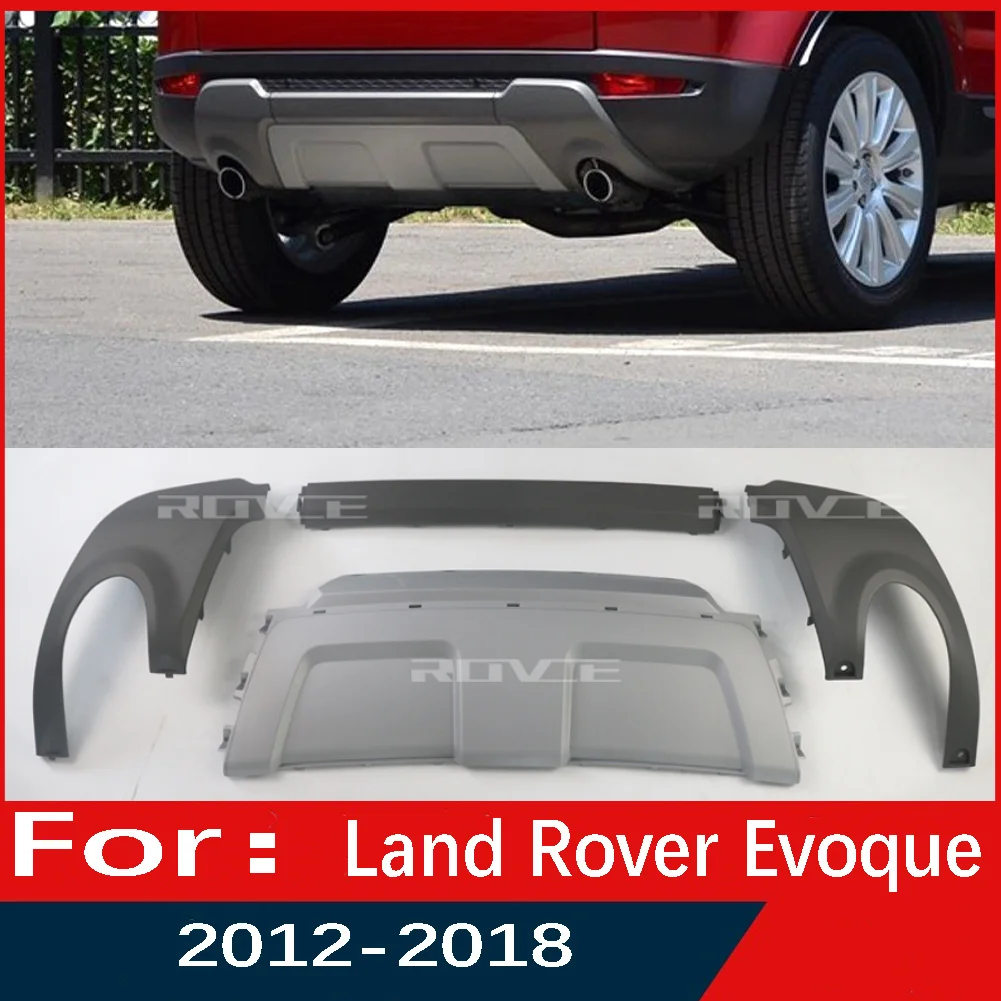 

Rear Bumper Cover Trim Plate Protector Insert Exhaust Tube Cover For Land Rover Range Rover Evoque 2012 2013 2014 2015 2016-2018