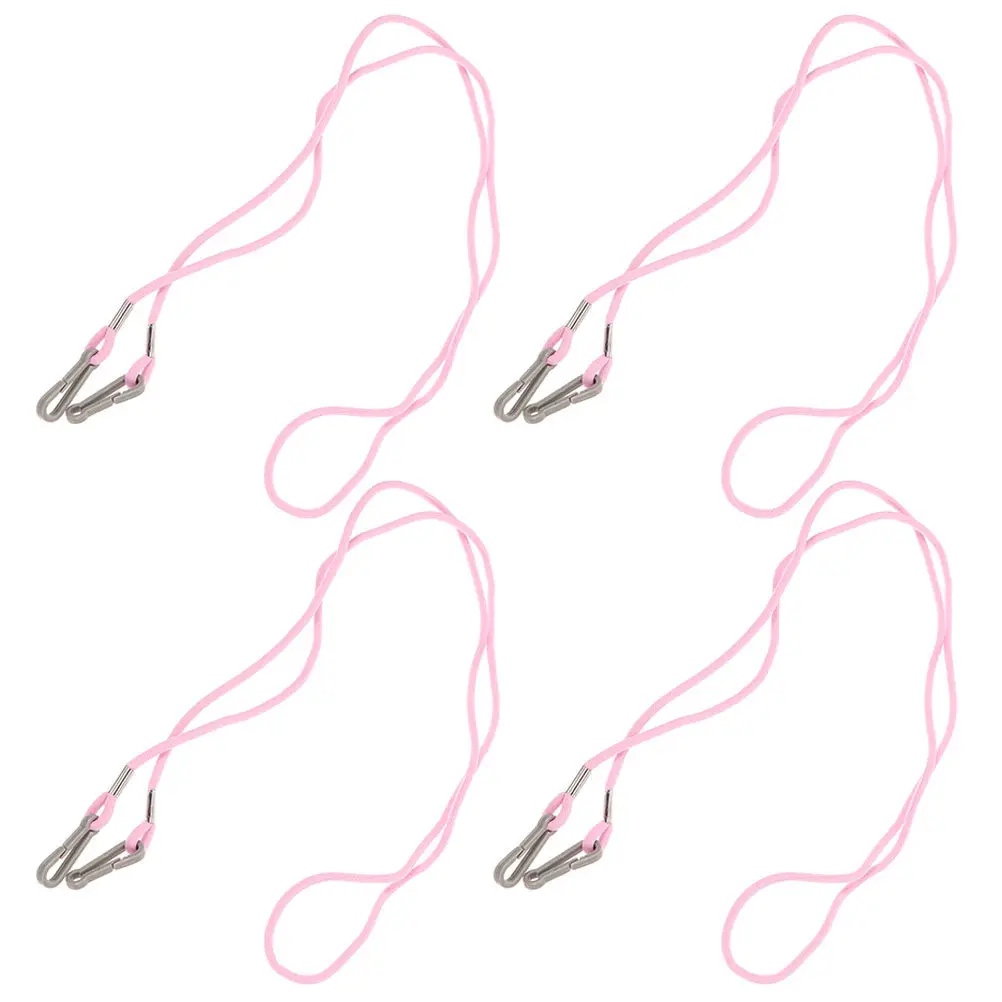 4Pcs Nylon Glove Lanyard Ski Gloves Strap Anti-Lost Mitten Holder Ergonomic Easy- Lightweight Winter Glove Rope