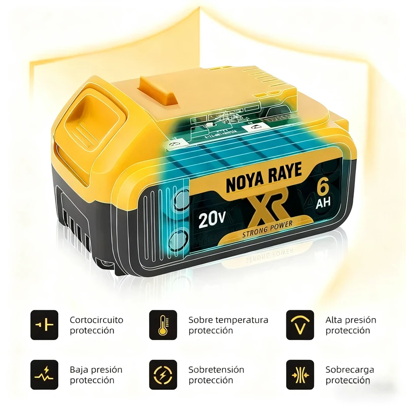 DCF845 20V/60V for Dewalt Battery 2Ah 6Ah/9Ah Lithium-ion Battery DCF845 DCF850 DCF892 DCF911 DCD800 DCD805 Power tools Battery