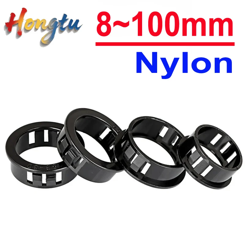 

8-100mm Rround Snapon Wire Grommets Gasket Clamp Pc Desk Wire Inlet Outlet Seal Ring Hole Plug Cover Cable Rack Holder Protector