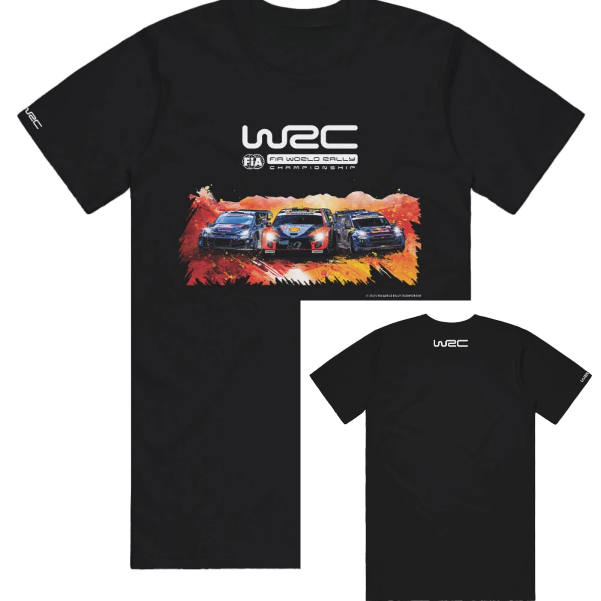 WRC Navy Rally Race Car Motorsport Graphic T-Shirt Cotton Men Women Streetwear Tee