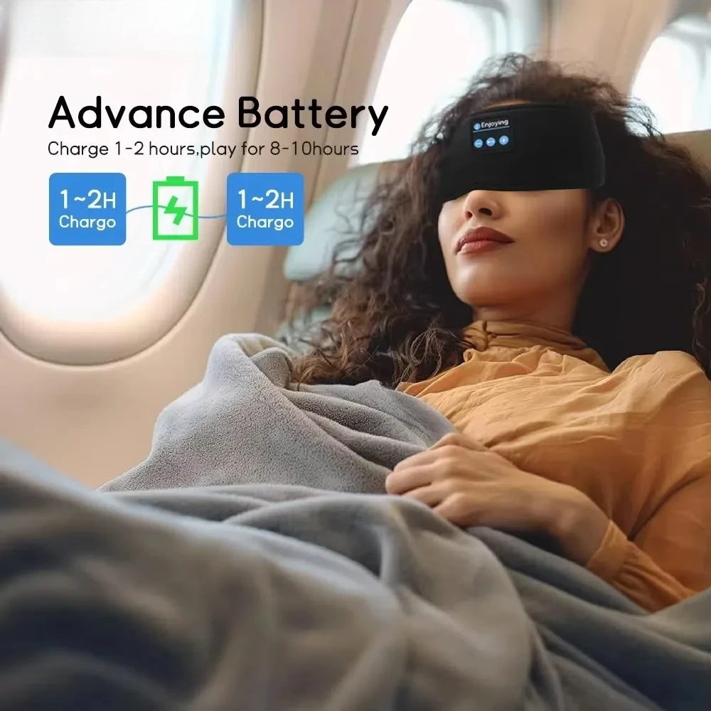 

2026 НОВЫЕ наушники BT, спортивная повязка на голову для сна, эластичные беспроводные наушники, музыкальная маска для глаз, беспроводная Bluetooth-гарнитура, повязка на голову