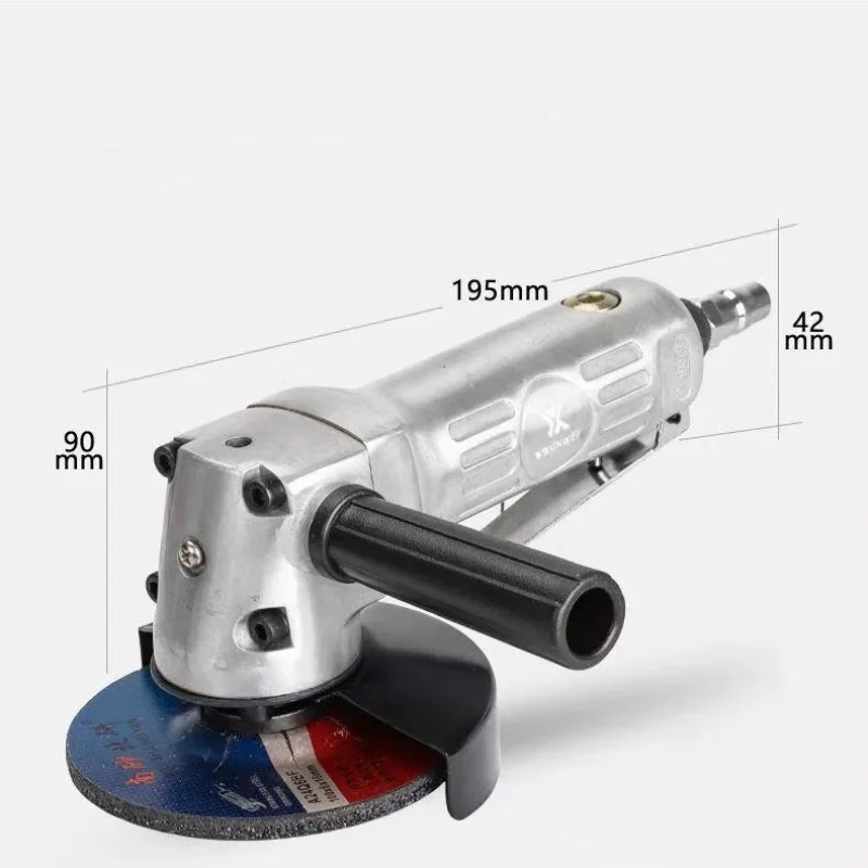 4 Inch Pneumatic Angle Grinder - Industrial-Grade Air-Powered Sander/Grinder, 100mm Grinding Wheel Cutter & Polisher